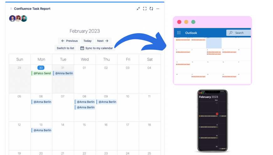 Calendar Gadget, Task Reminder & Sync (ical, ics)