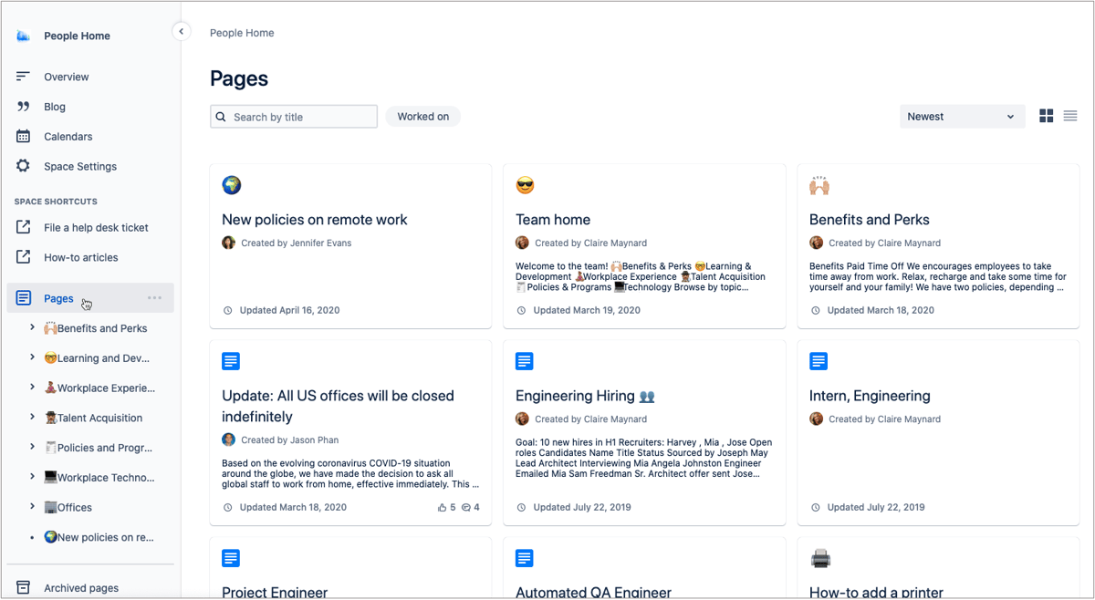 Confluence functions that improve the structure of documents