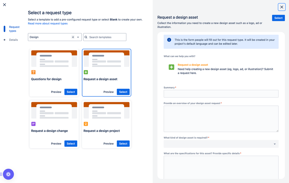 JSM - Select a request type-1