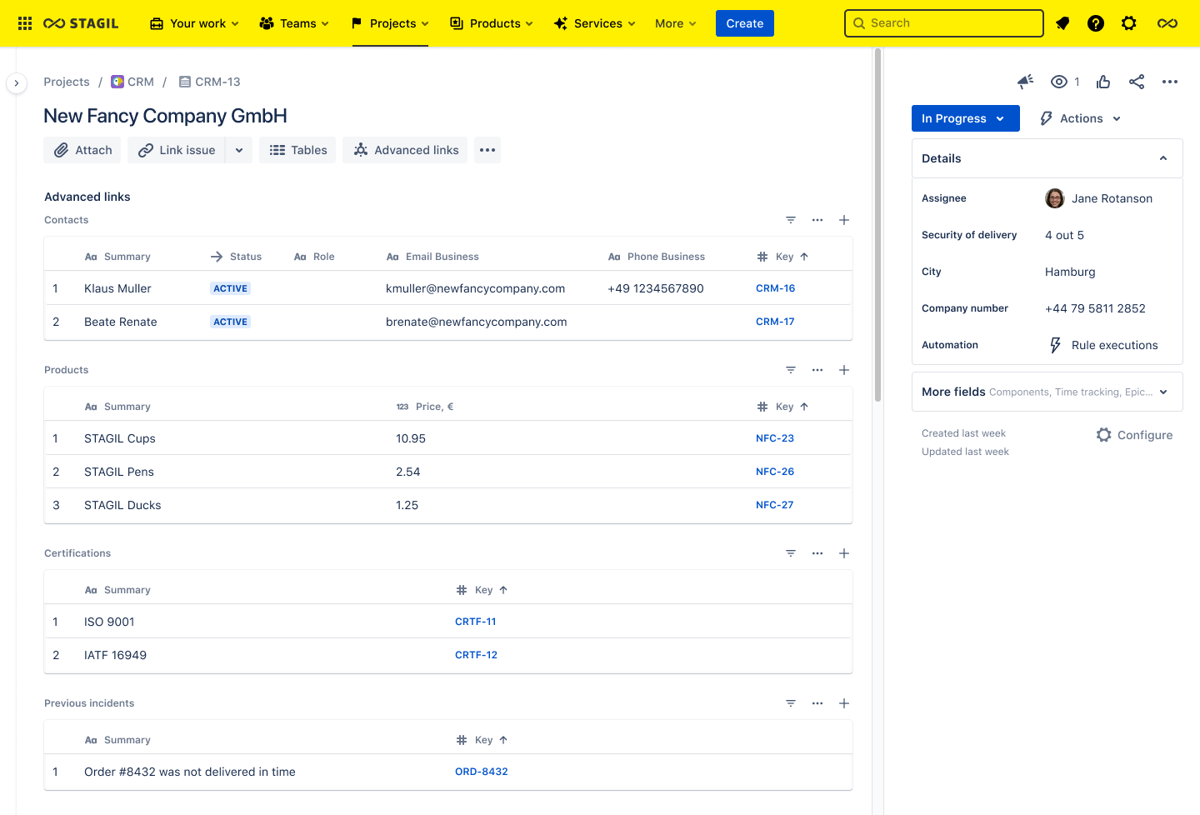 Mapeo de proveedores en Jira