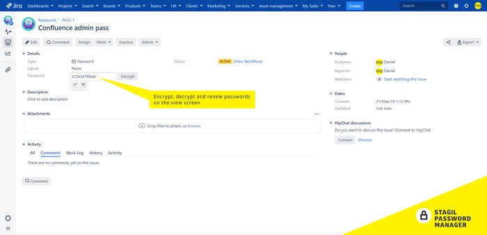 The power of Jira for passwords management