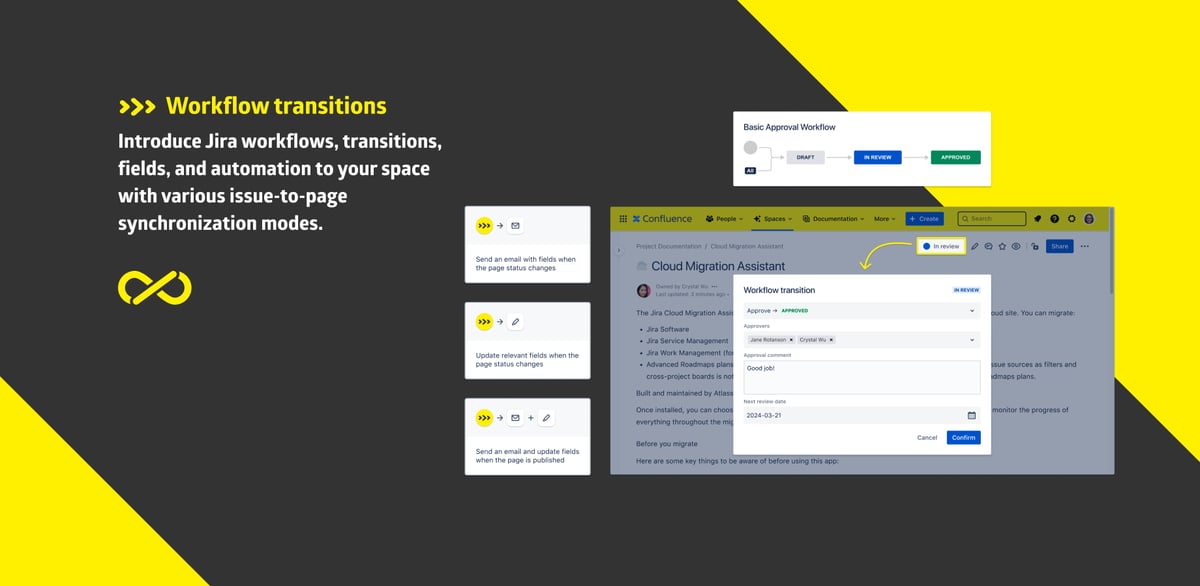 Add approval processes to your documents