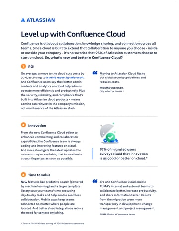 Level up with Confluence Cloud