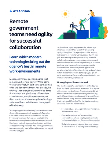 Remote government teams need agility for successful collaboration