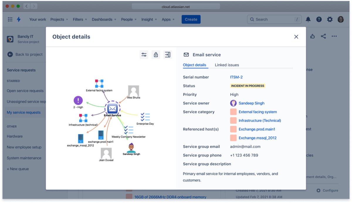 Jira Service Management para una gestión de activos flexible, dinámica y conectada.