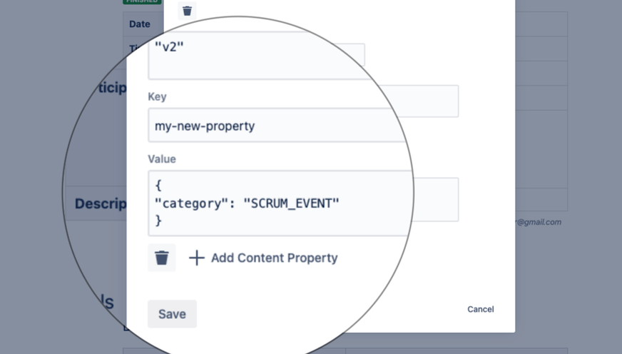 Create new content properties