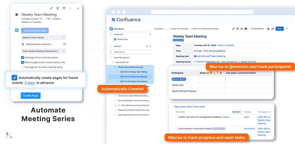 Drive momentum with recurring meeting automations