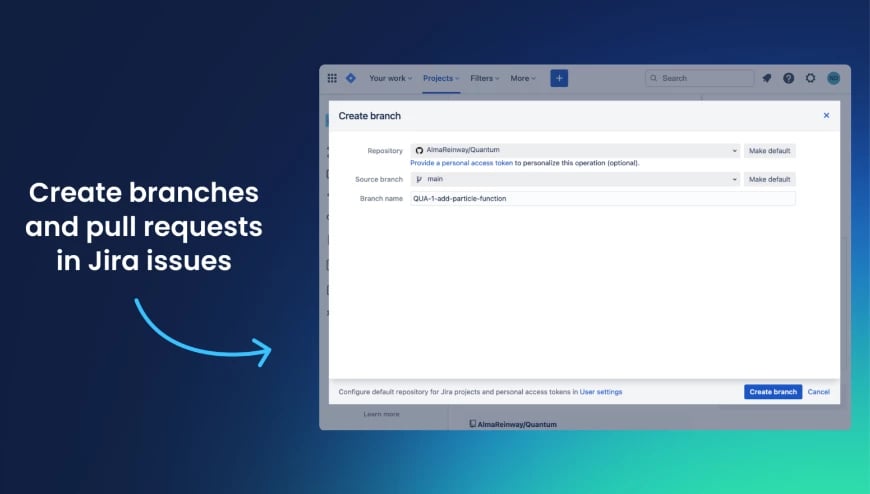Branches and requests in Jira