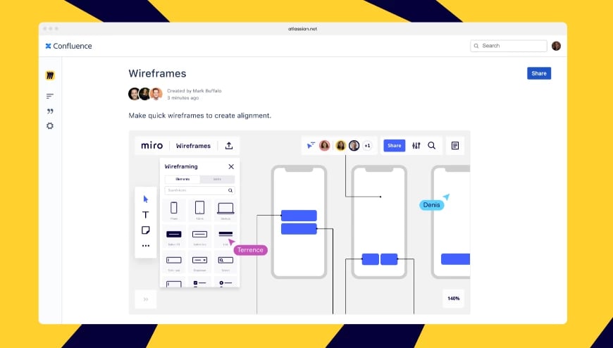 Docs mejorados con wireframes, mapas mentales y más.