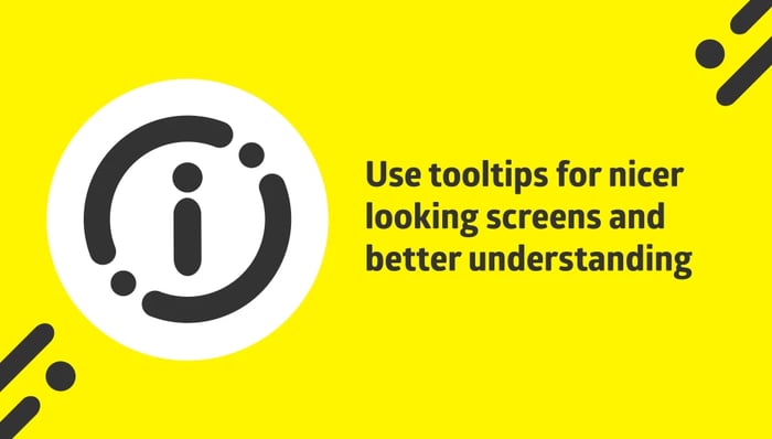 Tooltips for screens improvement